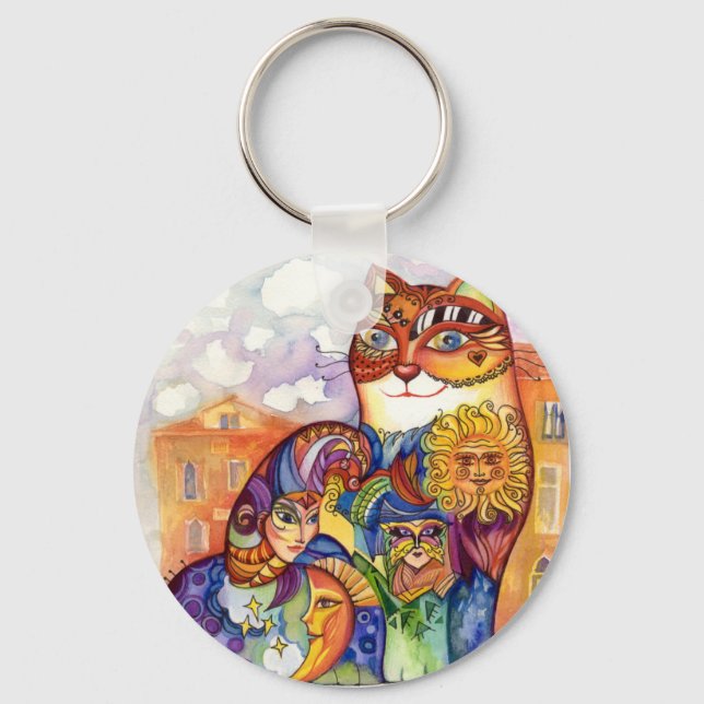 Venice cat key ring (Front)