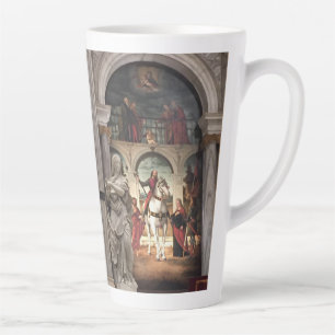 VENICE CHURCH, GAUZE LIKE Marble Veil, + GONDOLIER Latte Mug