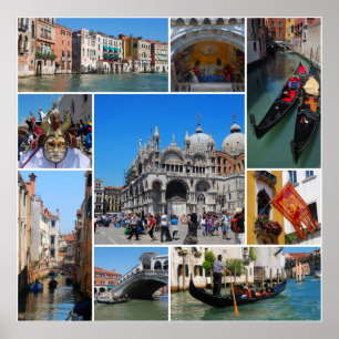 Venice collage poster