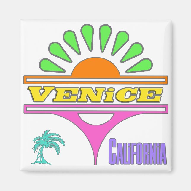 "Venice Colourful 1" Magnet (Front)