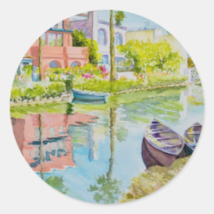 Venice Colours Classic Round Sticker