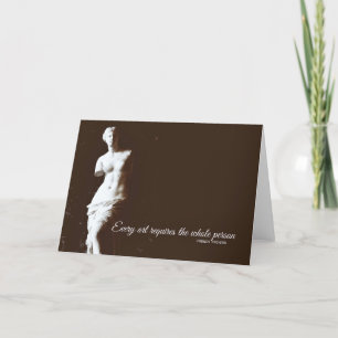 VENICE DE MILO Greeting Card