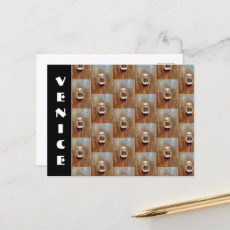 Venice Door Knocker Postcard