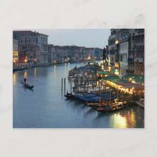 Venice Evening - Grand Canal Postcard