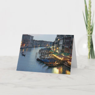 Venice Evening Over the Grand Canal Card