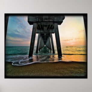 Venice Fishing Pier Poster