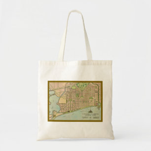 Venice Florida Vintage Map Tote Bag