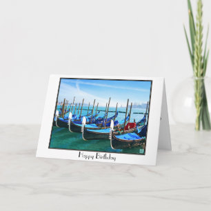 Venice Gandola with Love Quote Card