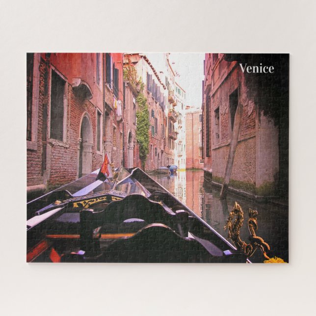 Venice Gondola Ride on Canal Italy Jigsaw Puzzle (Horizontal)