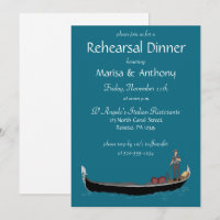Venice Gondola with Gondolier Rehearsal Dinner