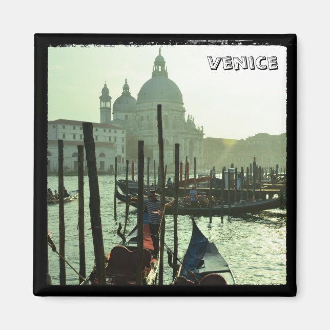 Venice - Gondolas, Architecture (Fridge Magnet) Magnet (Front)