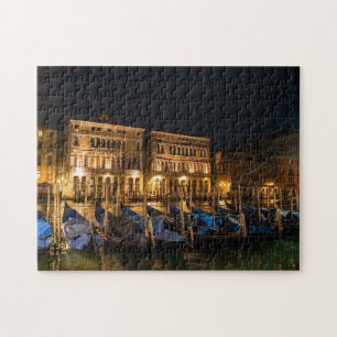 Venice Gondolas at Night Jigsaw Puzzle