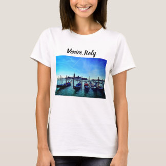 Venice Gondolas Boat Italy Blue Sky T-Shirt
