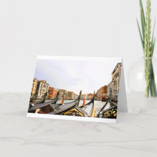 Venice Gondolas Grand Canal Card <Blank Inside>