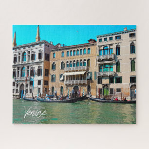 Venice Grand Canal Gondola Canal Boats Jigsaw Puzzle