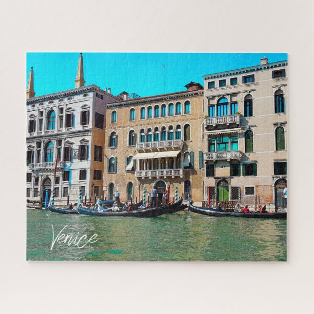 Venice Grand Canal Gondola Canal Boats Jigsaw Puzzle (Horizontal)