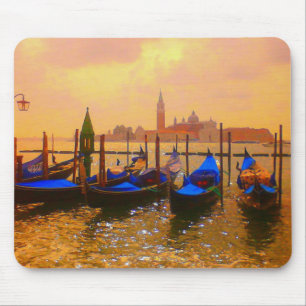 Venice Grand Canal & Gondolas Italy Travel Artwork Mouse Pad