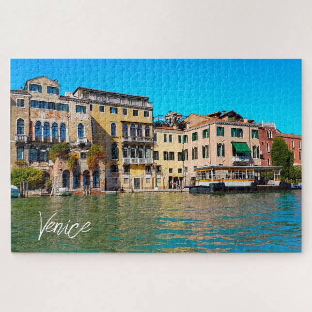 Venice Grand Canal Venetian Style Houses Jigsaw Puzzle (Horizontal)