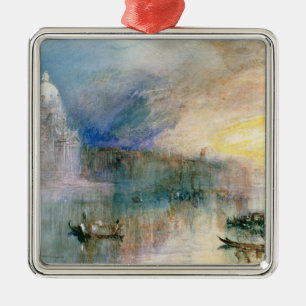 Venice: Grand Canal with Santa Maria della Salute Metal Tree Decoration