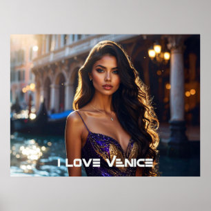 VENICE - I LOVE VENICE POSTER