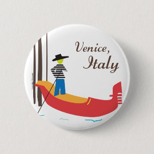 Venice Italy 6 Cm Round Badge