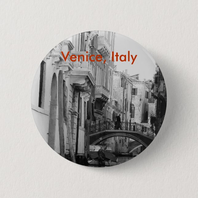 Venice, Italy 6 Cm Round Badge (Front)