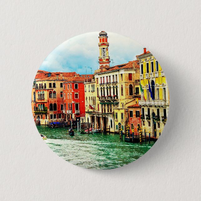 Venice - Italy 6 Cm Round Badge (Front)