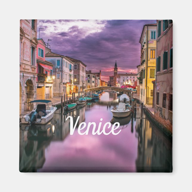 Venice Italy Add Your Photo Image Picture Travel Magnet (Front)