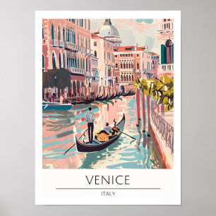 Venice Italy Art Illustration Travel Poster