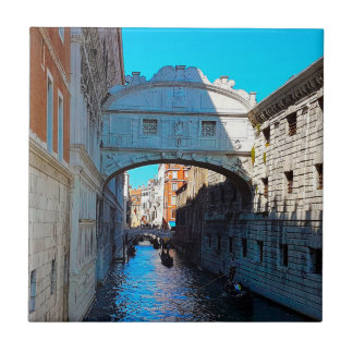 Venice Italy Bridge of Sighs Canal Travel Ceramic Tile