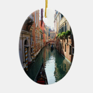 Venice, Italy Christmas ornament. Venetian canals  Ceramic Ornament