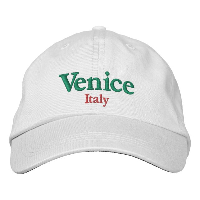 Venice Italy City Pride Embroidered Hat (Front)