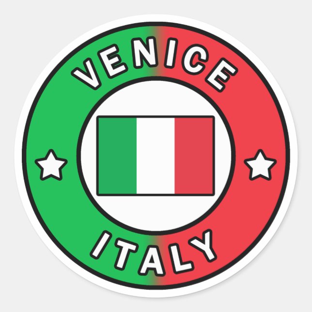 Venice Italy Classic Round Sticker (Front)
