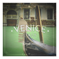 Venice, Italy, Europe N Square Paper Coaster Poste