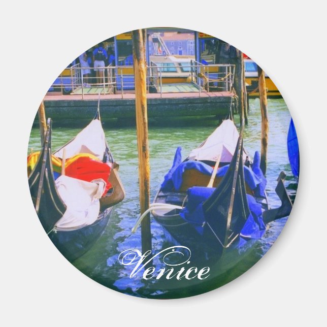 Venice Italy Gondola Art Magnet (Front)