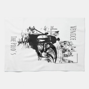 Venice Italy Gondola Custom Kitchen Towel