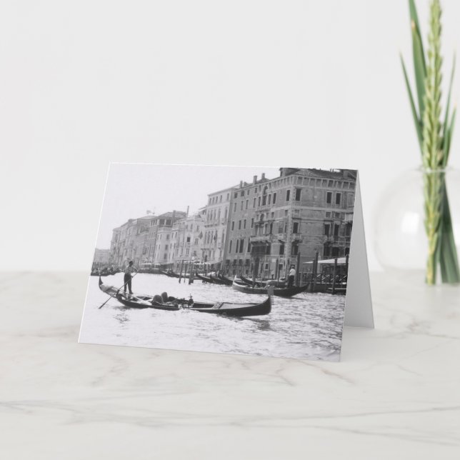 Venice Italy Gondola Grand Canal Greeting Card (Front)