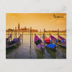 Venice Italy Gondolas Postcard