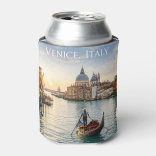 Venice Italy Grand Canal Gondola Sunset Can Cooler