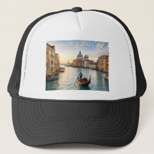 Venice Italy Grand Canal Gondola Sunset Trucker Hat