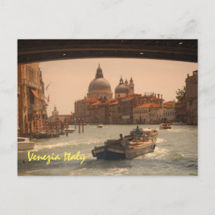 Venice Italy Grand Canal Vintage  Holiday Postcard