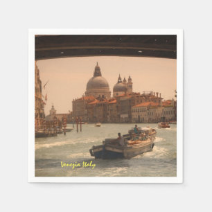 Venice Italy Grand Canal Vintage Napkin