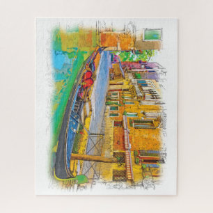 Venice Italy Hand Drawn Landscape Jigsaw Puzzle