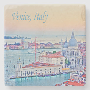 Venice Italy HDR Sunset Stone Coaster