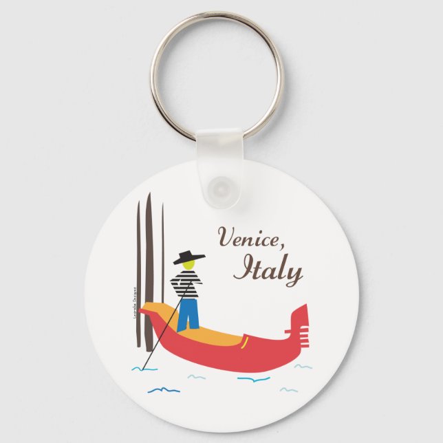 Venice Italy Key Ring (Front)