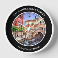 Venice Italy Pen and Wash Watercolor Painting