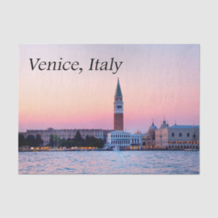 Venice, Italy Pink Sunset Tissue Paper