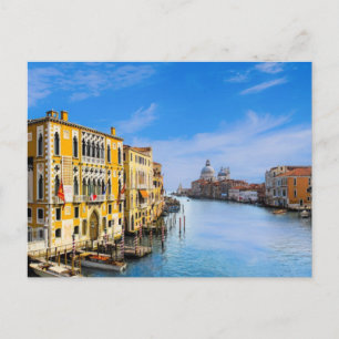 Venice Italy Postcard Canal