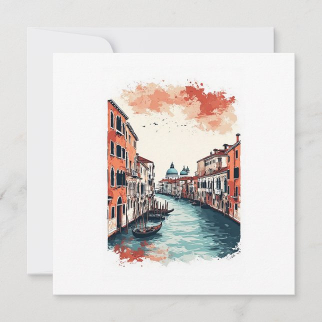 Venice, Italy  Save The Date (Front)
