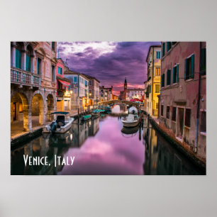 Venice, Italy Scenic Canal & Venetian Architecture Poster